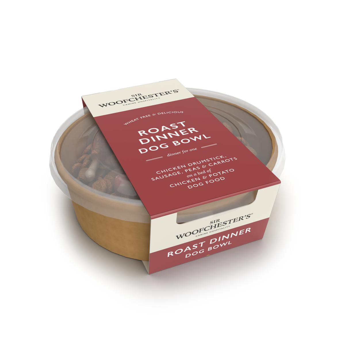 Roast Dinner Dog Dinner Bowl Sir Woofchester s roast-dinner-dog-dinner-bowl-sir-woofchester-s